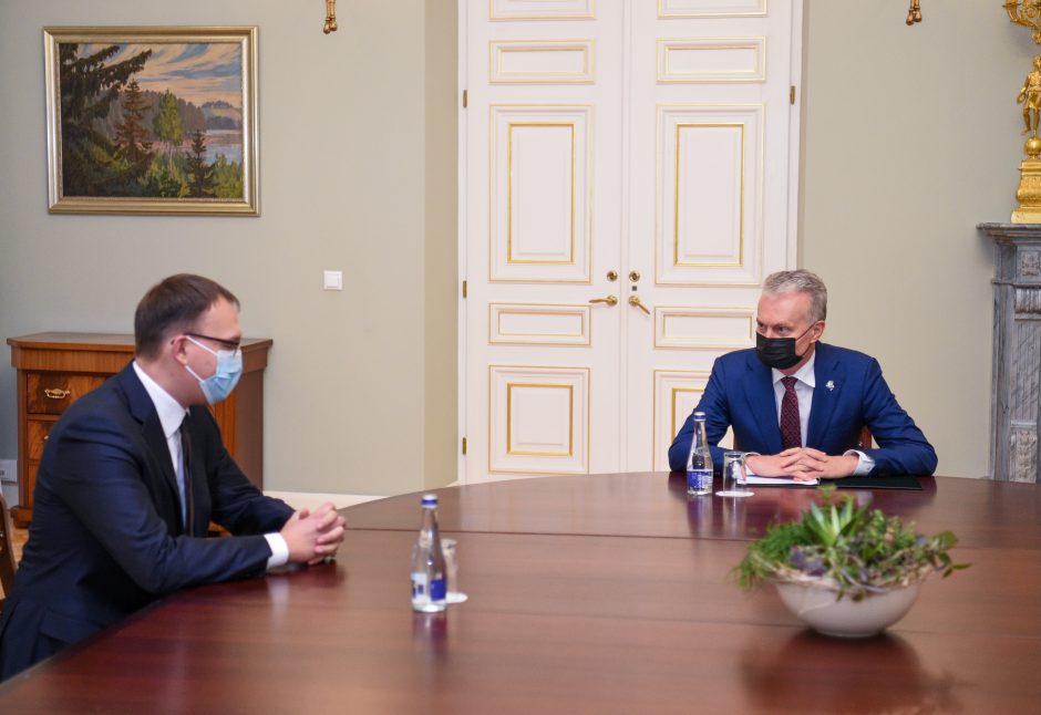 Prezidentas susitiko su K. Adomaičiu