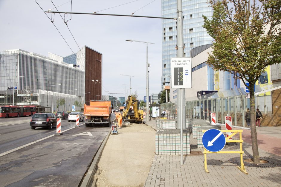 Europos aikštės stotelės rekonstrukcija: daugiau erdvės pėstiesiems ir dviratininkams