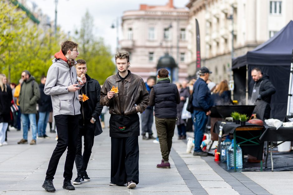 Maitinimo sektoriaus darbuotojų protestas Vilniuje
