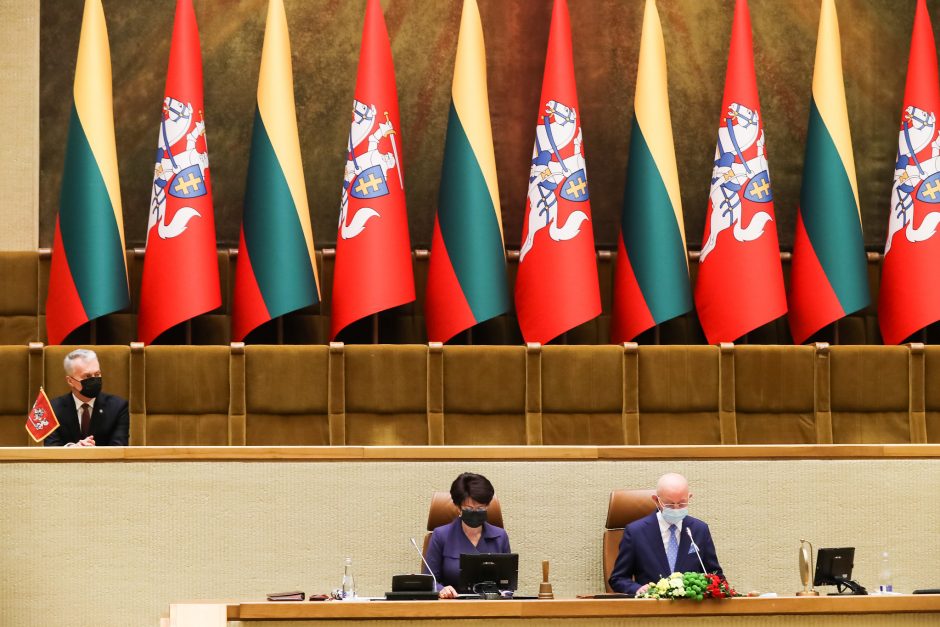 2020–2024 metų kadencijos Seimas pradėjo darbą