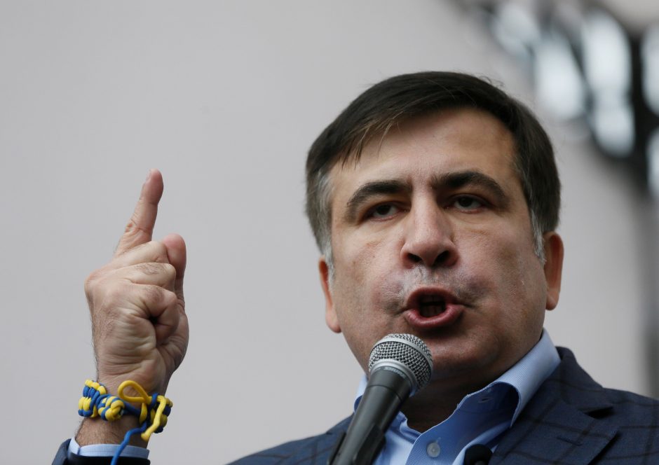 M. Saakašvilis pavadino Ukrainos prezidentą bailiu