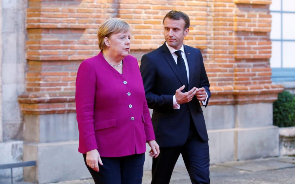 A. Merkel ir E. Macronas: „Brexit“ derybos – finišo tiesiojoje