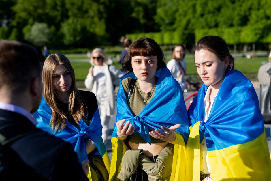 Žuvusiųjų Ukrainoje pagerbimo ceremonija