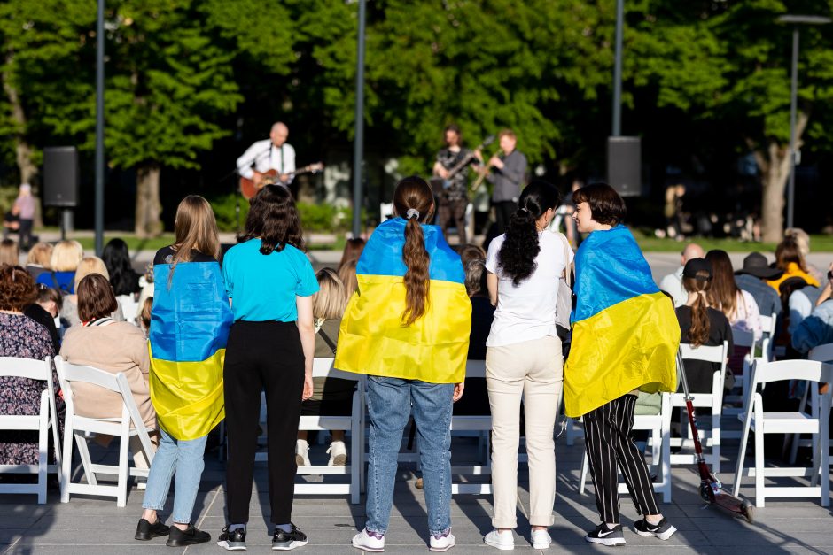 Žuvusiųjų Ukrainoje pagerbimo ceremonija
