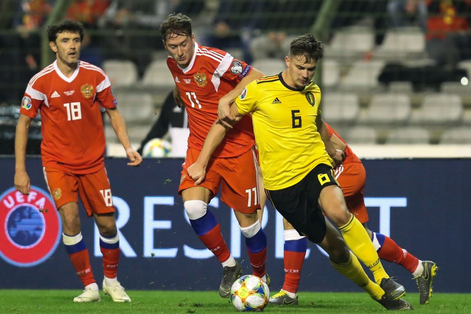 Europos čempionato atranka: Belgijos antausis Rusijai ir olandų įvarčių šou