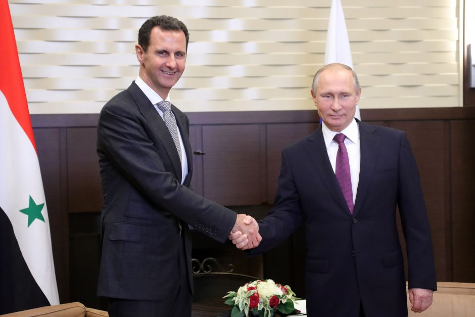 V. Putinas informavo D. Trumpą apie savo derybas su Sirijos lyderiu