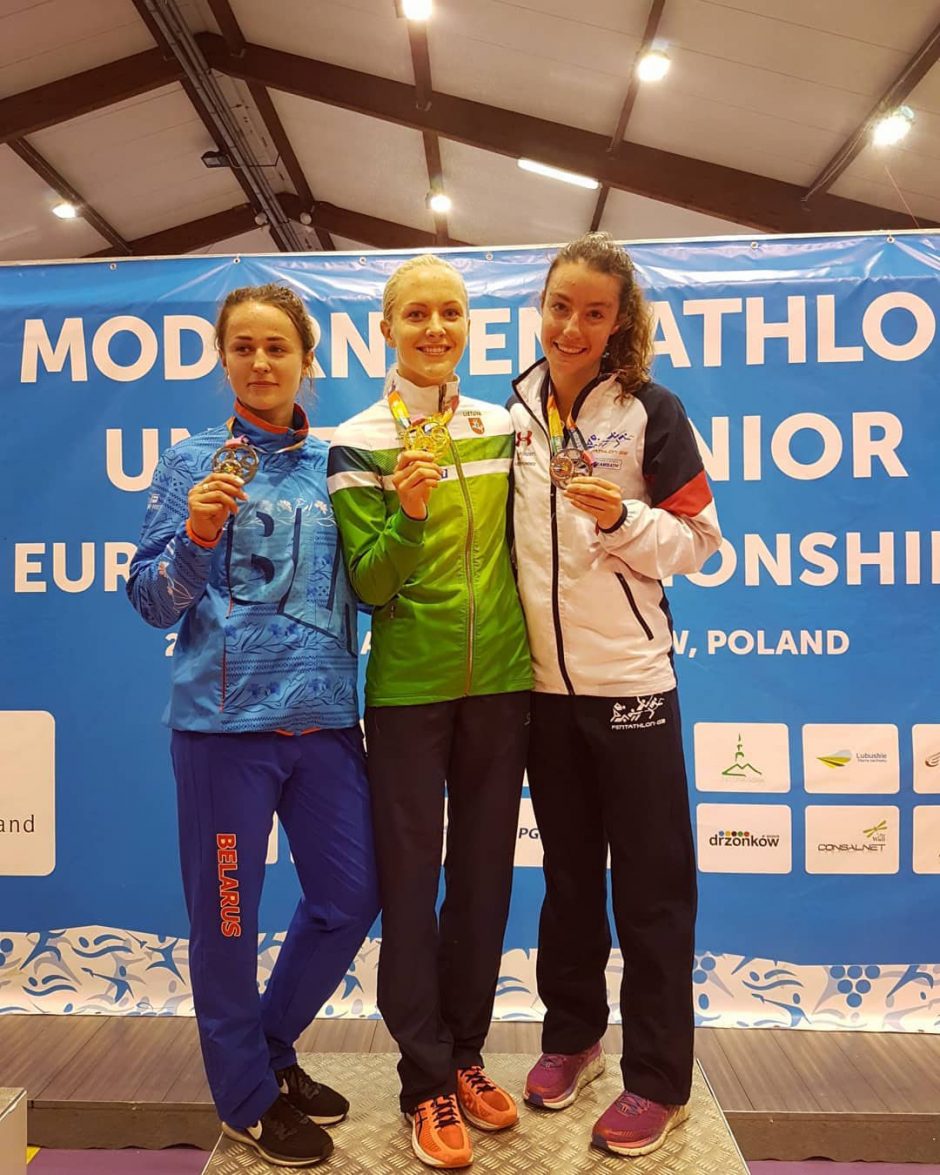 I. Serapinaitė triumfavo Europos jaunimo šiuolaikinės penkiakovės čempionate