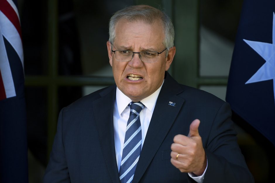 Australijos premjeras atsisakė grasinimo nevykti į JT klimato konferenciją