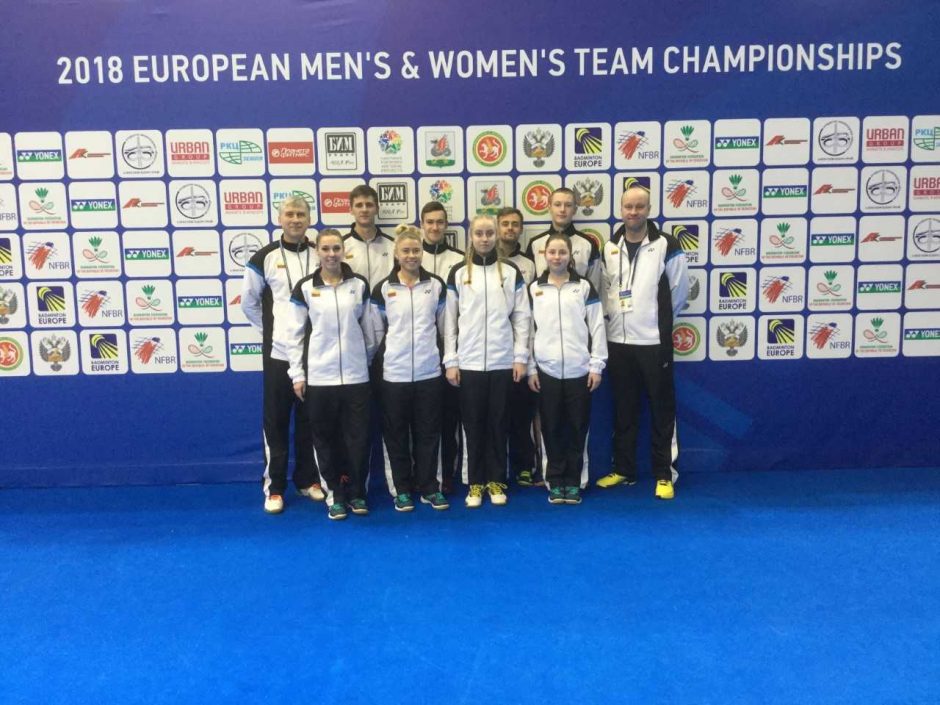 Lietuvos badmintono rinktinės Europos čempionate lieka be pergalių