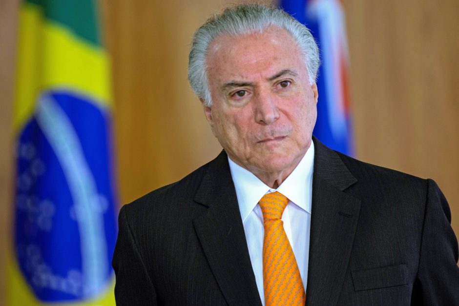 Sulaikytas buvęs Brazilijos prezidentas M. Temeris