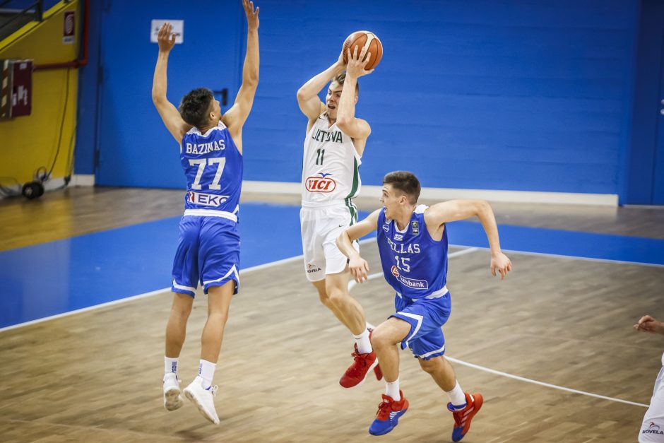 Lietuvos 16-mečiai krepšininkai nepateko į Europos čempionato ketvirtfinalį