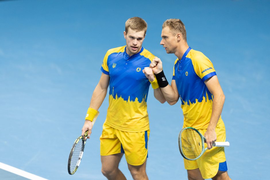 JAV tenisininkai Vilniuje įveikė ukrainiečius