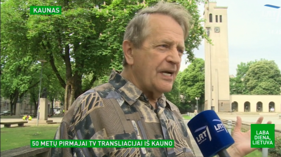 Pirmajai TV transliacijai iš Kauno – 50 metų: gyvai stebėjo minios žmonių