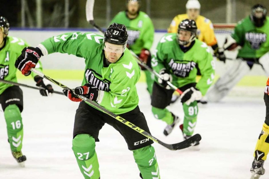 „Kauno Hockey“ komanda išlygino Lietuvos čempionato pusfinalio serijos rezultatą
