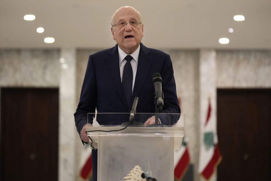 Libano milijardieriui N. Mikati pavesta formuoti naują vyriausybę