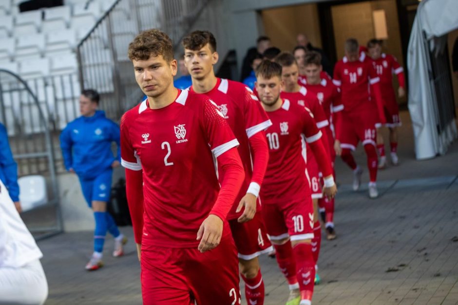 Lietuvos vaikinų U21 futbolo rinktinė neprilygo Danijos bendraamžiams