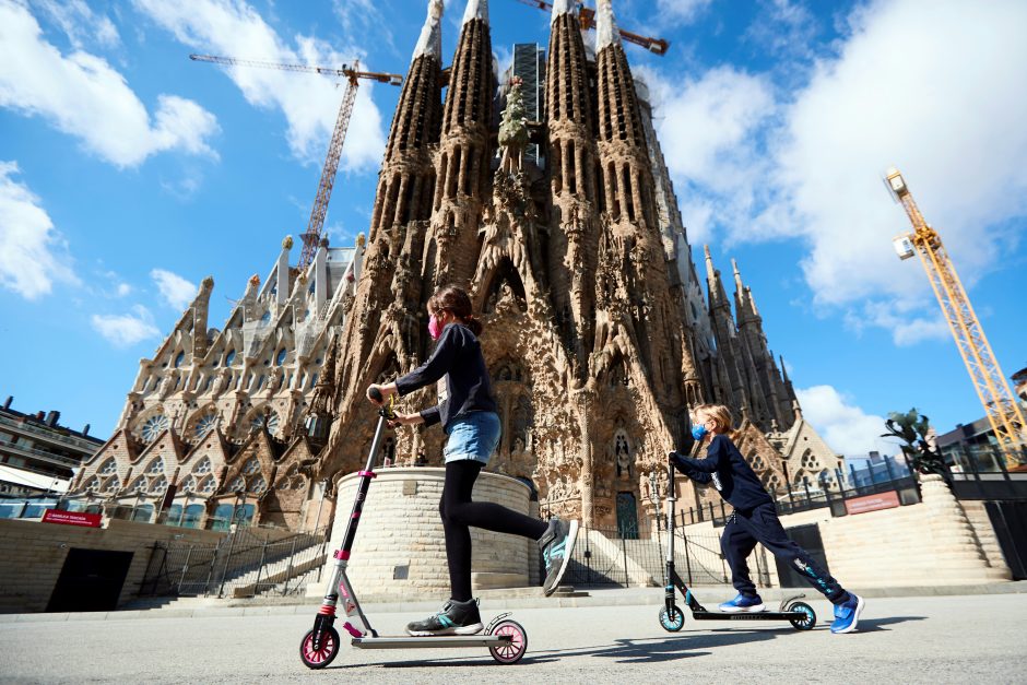 Šventosios Šeimos katedros statyba Barselonoje šiemet jau nebus atnaujinta