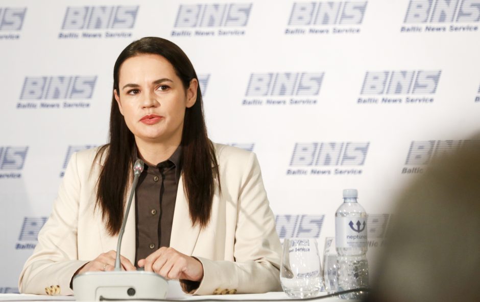 S. Cichanouskaja ragina iki 2020-ųjų pabaigos surengti naujus rinkimus Baltarusijoje