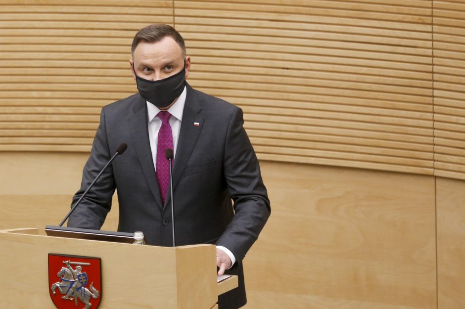 Lenkijos prezidentas: lenkai ir lietuviai vis labiau įtvirtina bendrumo jausmą