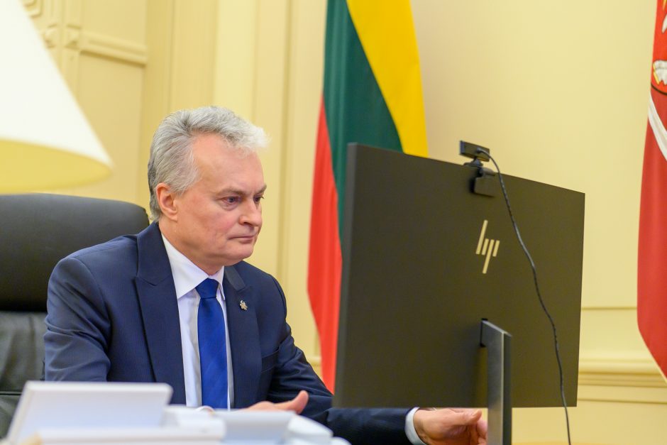 Prezidento ir G. Landsbergio pokalbyje aptarti svarbiausi užsienio politikos darbotvarkės klausimai
