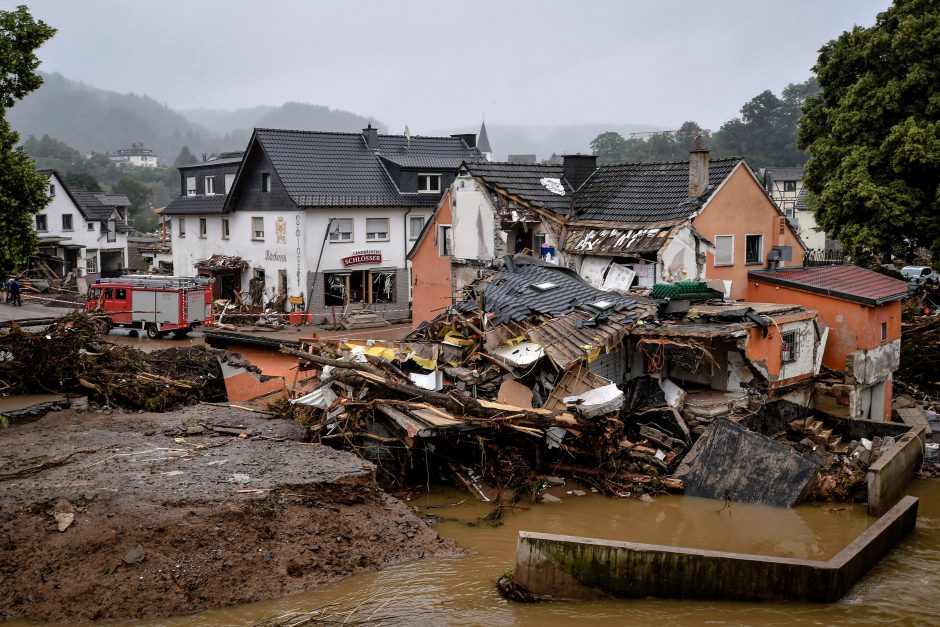 Per potvynius Vakarų Europoje žuvo apie 130 žmonių
