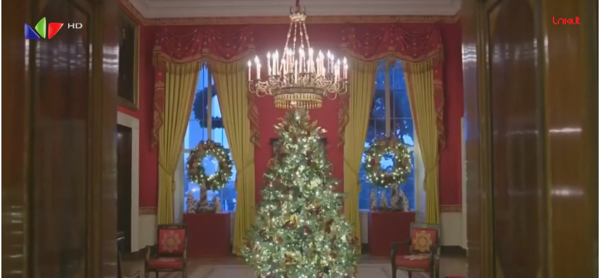 M.Trump pasidalino „patriotiškomis“ Baltųjų rūmų kalėdinėmis dekoracijomis