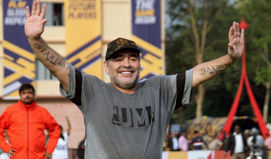 Legendinis Argentinos futbolininkas D. Maradona dirbs Baltarusijos komandoje