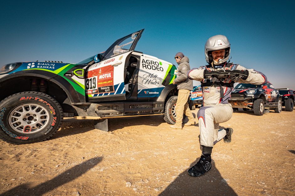 Sustabdytas 10-asis Dakaro ralio greičio ruožas, S. Jurgelėnas jaučia rankos skausmus