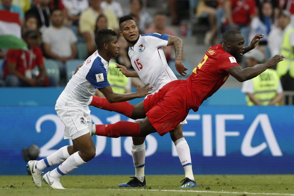 Belgijos futbolininkai užtikrintai nugalėjo Panamą
