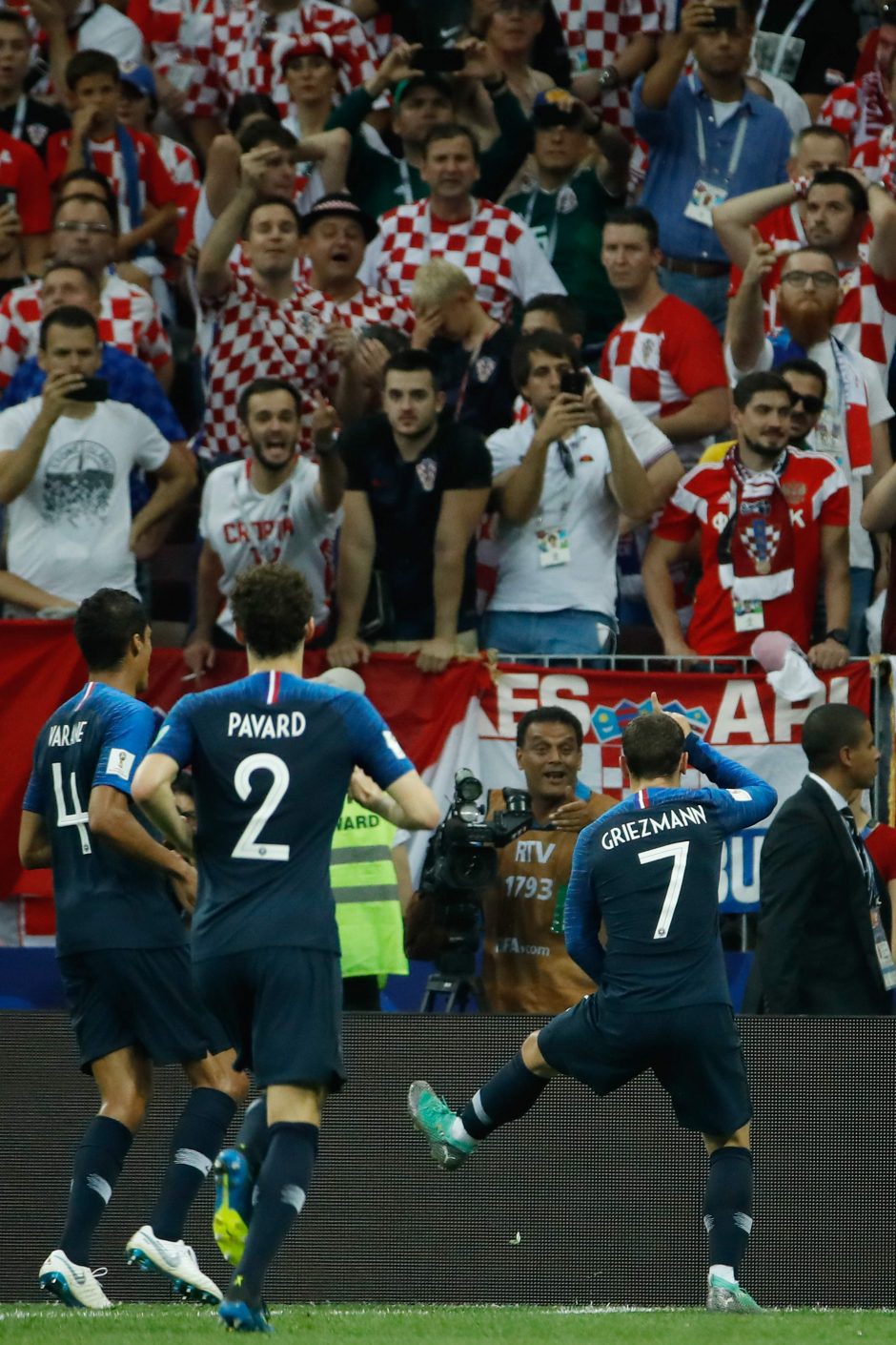 Pasaulio futbolo čempionato finalas: Prancūzija – Kroatija