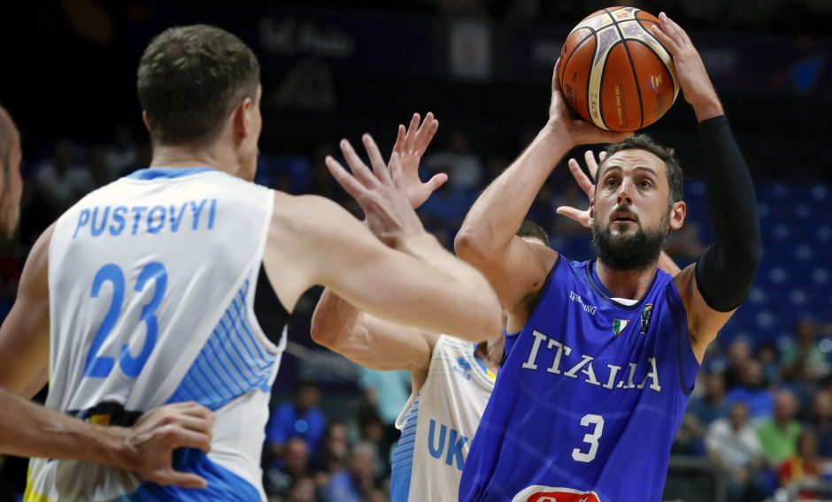 Italijos krepšininkai Europos čempionate įveikė ukrainiečius