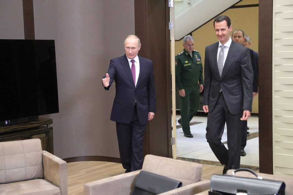 Sočyje susitiko Rusijos ir Sirijos prezidentai