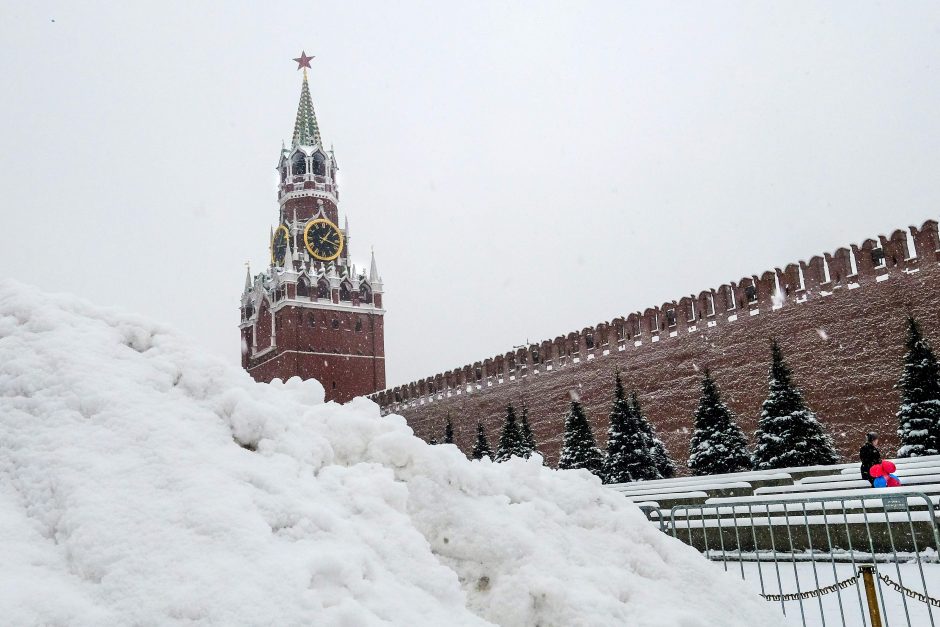 Maskvoje – gausiausia per šimtą metų sniego pūga