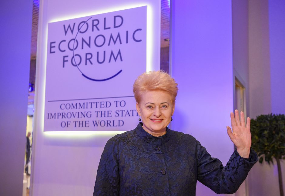 Prezidentė dalyvauja Pasaulio ekonomikos forume