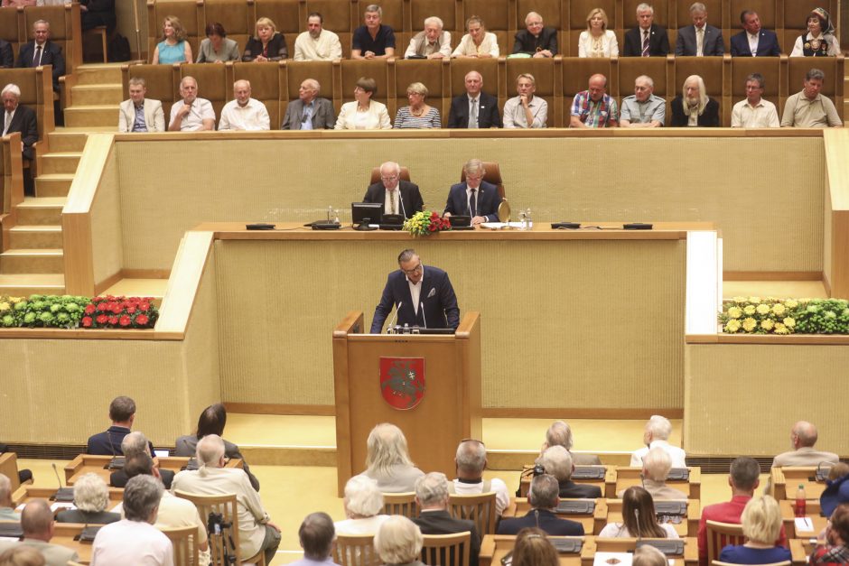 Seimas paminėjo Sąjūdžio trisdešimtmetį