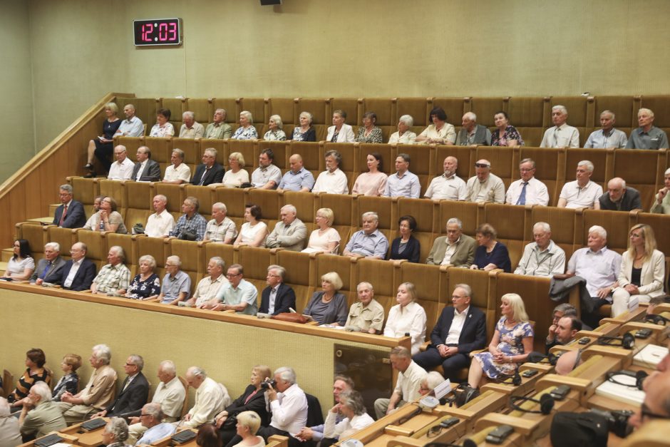 Seimas paminėjo Sąjūdžio trisdešimtmetį