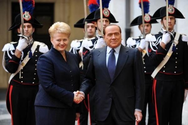 D.Grybauskaitė: S.Berlusconi pažadėjo intensyvinti dialogą dėl 