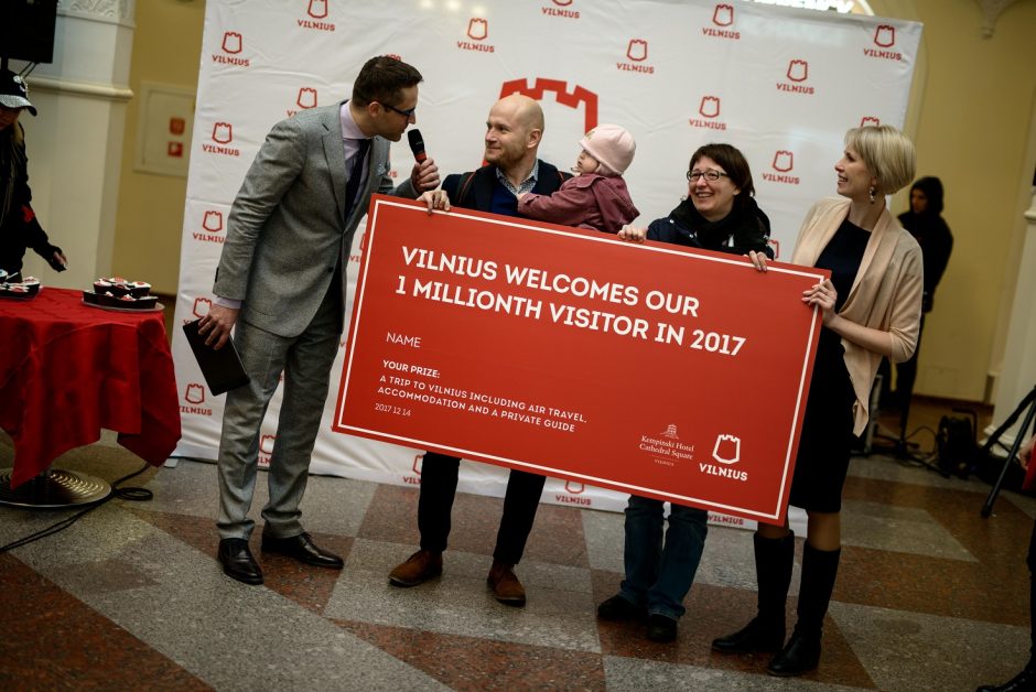 Šiemet Vilnius milijonojo turisto sulaukė greičiau