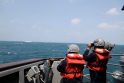 Taivano jūrų pajėgos stebi Kinijos karinį laivą.