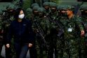 Taivano lyderė Tsai Ing-wen lankosi karinėje bazėje