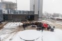 VVT vairuotojų streiko palikymas prie Vilniaus savivaldybės