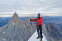 Dedikacija: alpinistas M. Gružauskas džiaugiasi, kad galėjo iškelti Lietuvos trispalvę ant Cerro Torre viršūnės Patagonijoje.
