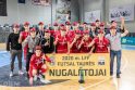 Sėkmė: „Vyčio“ trofėjų kolekcijoje – dar viena Lietuvos salės futbolo taurė.