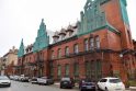 Tuščia: Klaipėdos istoriniame pašto pastate pernai rugpjūtį buvo įrengtos apsaugos priemonės.