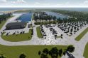 Šventosios jūrų uosto projekto vizualizacija