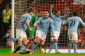 „Man City“ klubas po įtemptos kovos triumfavo Mančesterio derbyje