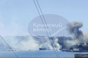 Maskva: JAV ir JK padėjo Ukrainai smogti karinio jūrų laivyno štabui Kryme