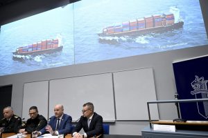 Suomių policija: dujotiekį „Balticconnector“ apgadino kinų konteinerinio laivo inkaras