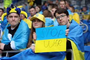 Ukraina: FIFA ir UEFA turi pergalvoti dėl rusų dalyvavimo tarptautinėse varžybose