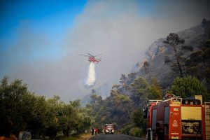 Graikijos miškų gaisrai pasiekė Atėnų regioną 